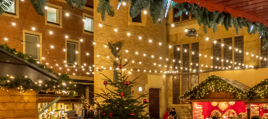 Stadt-Muenster-Weihnachtsmarkt - Platz des Westfälischen Friedens