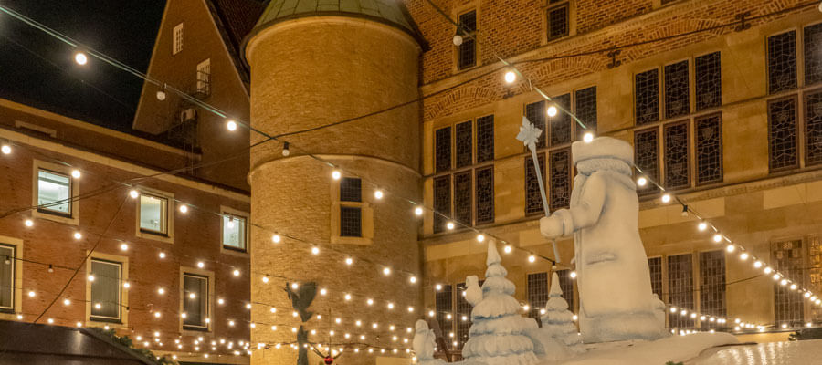 Stadt Münster - Weihnachtsmarkt - Rathaus